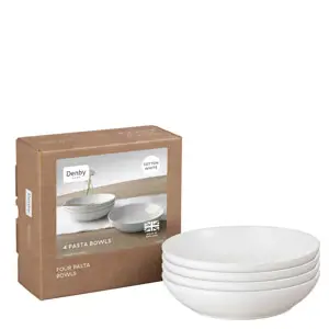 Denby Cotton White 4 Piece Pasta Bowl Set